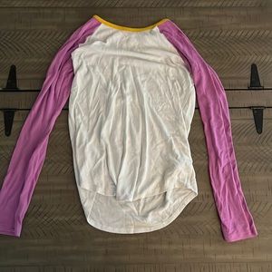 long sleeve tri color tee